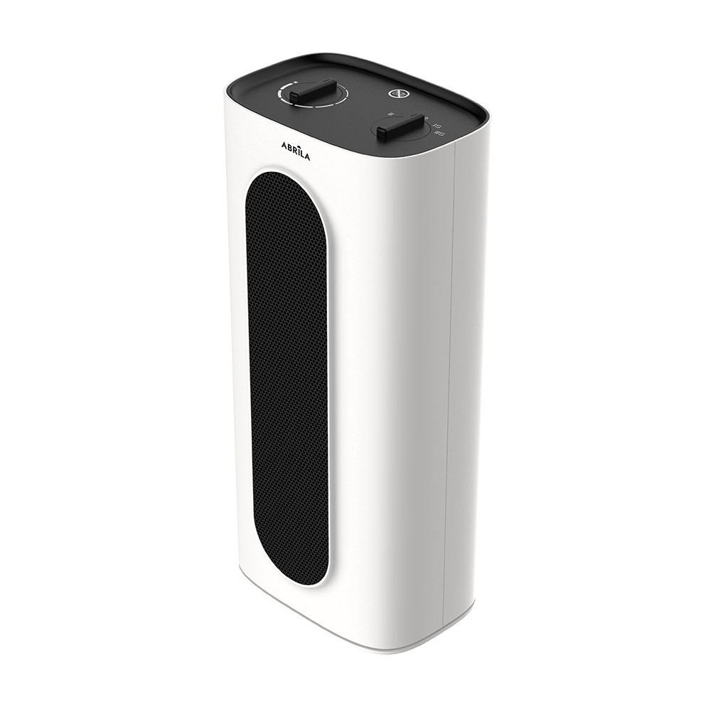 Termoventilador Ceramico Chequia 2000w Blanco/negro Oscilante 2potencias Antivuelco Termost.reg.38,5x17,5x12,8cm