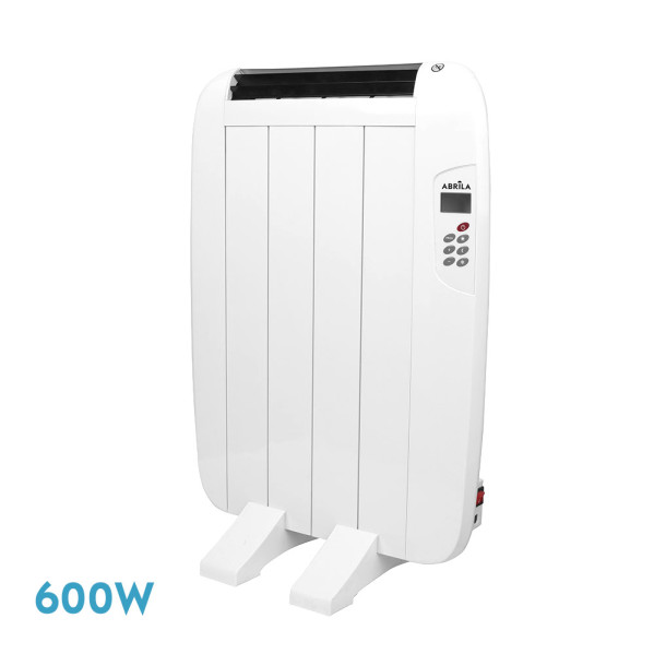 Emisor Termico Gaban 600w X en Aluminio Blanco Lcd Temporizador Mural/portatil 58,5x44x5,5 Cm