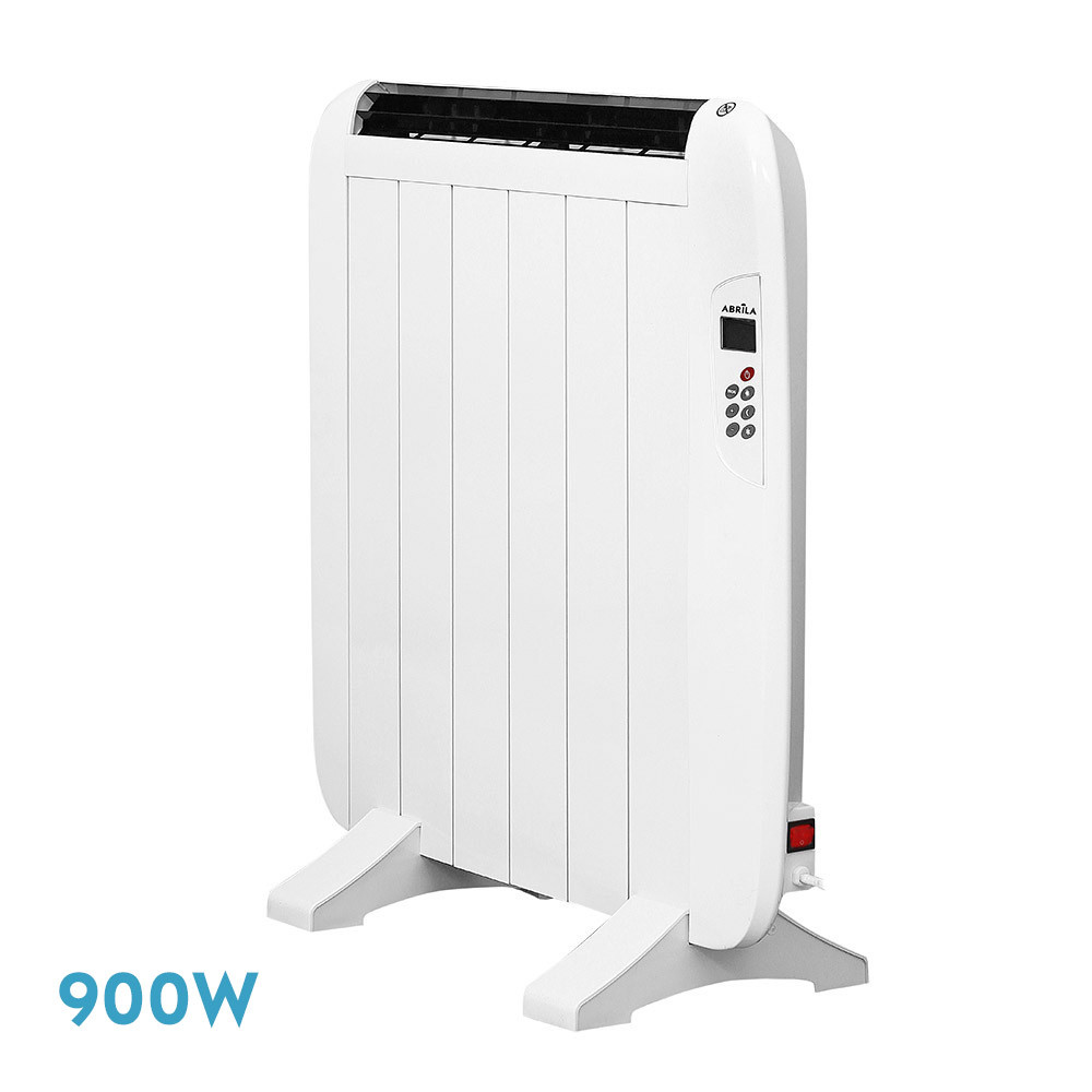 Emisor Termico Gaban 900w X En Aluminio Blanco Remoto Lcd Temporizador Mural/portatil 58,5x58x5,5 Cm