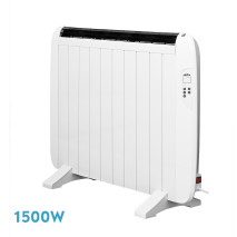 Emisor Termico Gaban 1500w X En Aluminio Blanco Remoto Lcd,temporizador Mural/portat.58,5x86x5,5 Cm