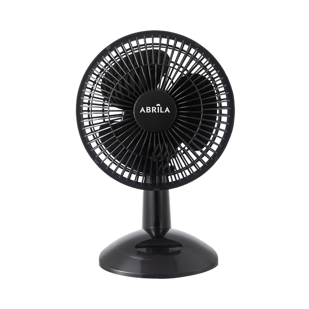 Ventilador Sobremesa Pizarro Mini Negro 2vel 20w Orientable 27x20x15cm