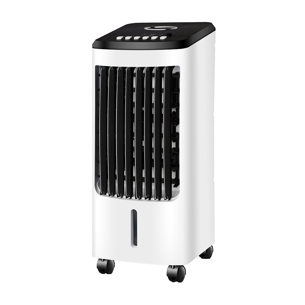 Climatizador Evaporativo Imperio Blanco/negro 80w 3vel 4litros Oscilante,c/acumulador De Frio,remoto Y Temporizador 57x26,5x23cm