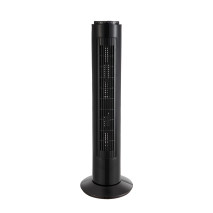 Ventilador De Torre Picaro Negro 3vel 50w C/remoto Temporizador,fijo Y Rotatorio 74x22x22cm