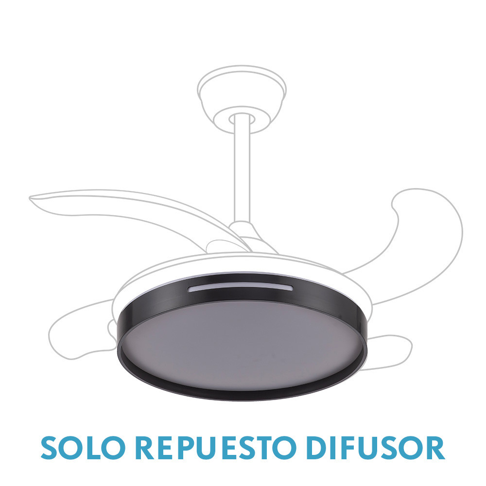 Difusor Ventilador Mbatis Negro