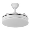 Ventilador Dc Tridente Mini 59w Blanco 4aspas Desp. 91d 6980lm Reg.intensidad Remoto+temporizador+memoria 3000-4000-6000k