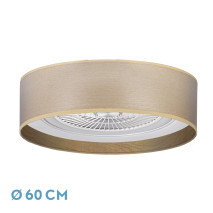 Producto Ventilador Tania 72w Madera Clara 6120lm 5 Aspas 3 colores C/remoto,memoria,reg.Intensidad,temporizador 25x60x60 Cm