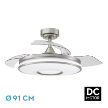 Ventilador Dc Dani 48w 4800lm Niqu 3asp.6vel 91d 3000-4000-6000k Remoto+memoria+tempor 24