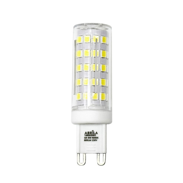 Bombilla G9 8w 4000k Abrila 800lm 6,3x1,8x1,8 Cm