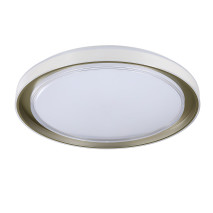 Plafon Tengri 72w 3000-4000-6000k Blanco/Cuero 40d Reg.in 6480lm C/remoto