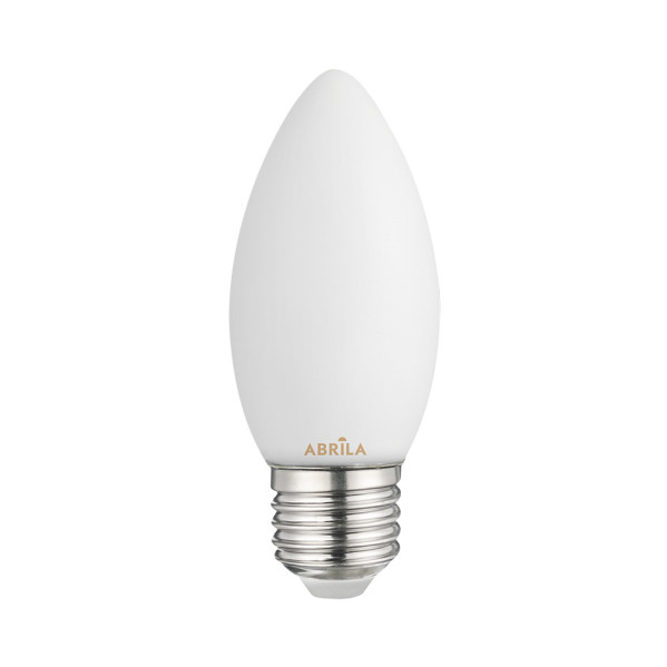 Bombilla Vela Filam.opal 6w 6000k Abrila E27 540lm 9,7x3,5x3,5cm