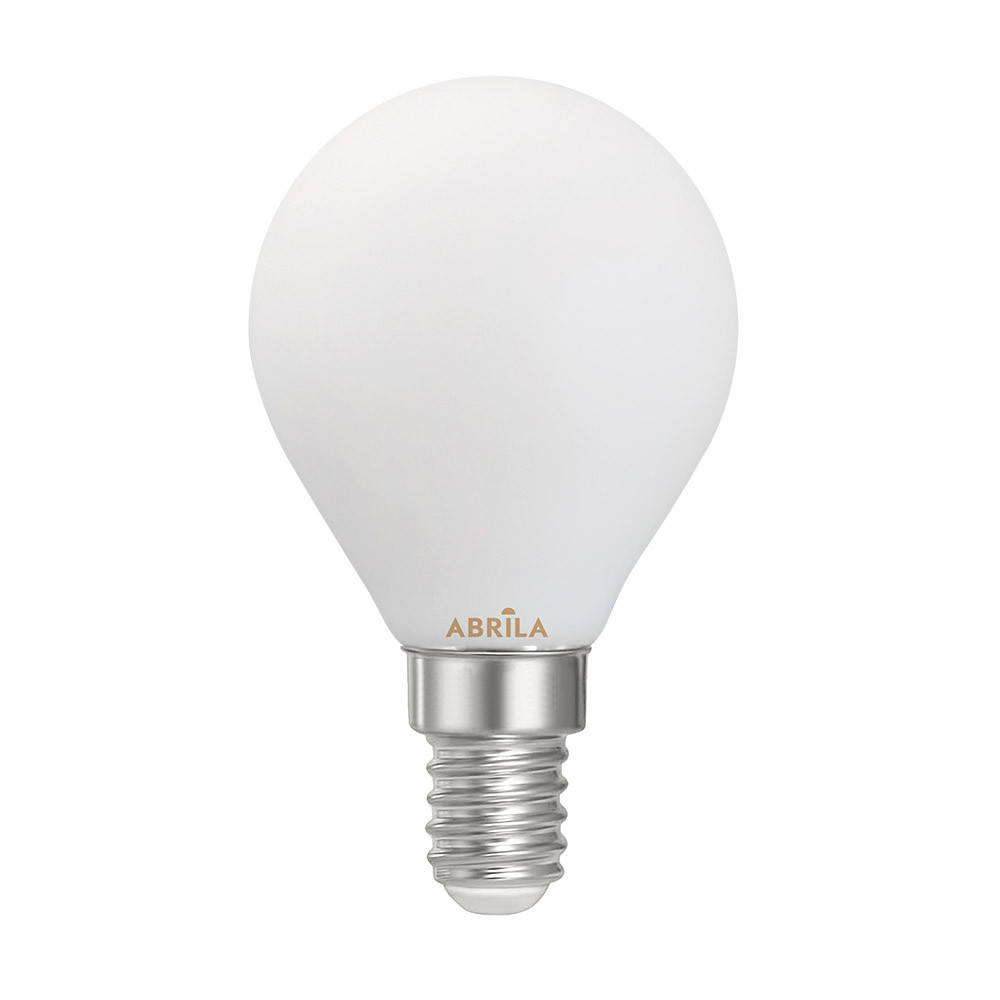 Bombilla Esferica Filam.opal 6w 4000k Abrila E14 540lm 7,8x4,5x4,5cm