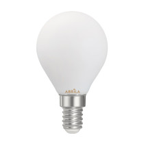 Bombilla Esferica Filam.opal 4w 3000k Abrila E14  360lm 7,8x4,5x4,5cm