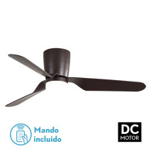 Ventilad 18w Dc Kochi Marron 3 Aspas Marron 6 Veloc. 3000k, 4000k, 6000k C/remoto Y Temporizador 132 D 2025