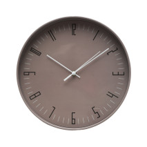 Reloj De Pared Lemur Marron 30d Mov.continuo