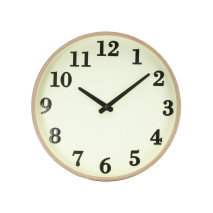 Reloj De Pared Lisbon Madera/vainilla 30d Mov.cont