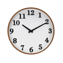 Reloj De Pared Lisbon Madera Osc/blan 30d Mov.cont
