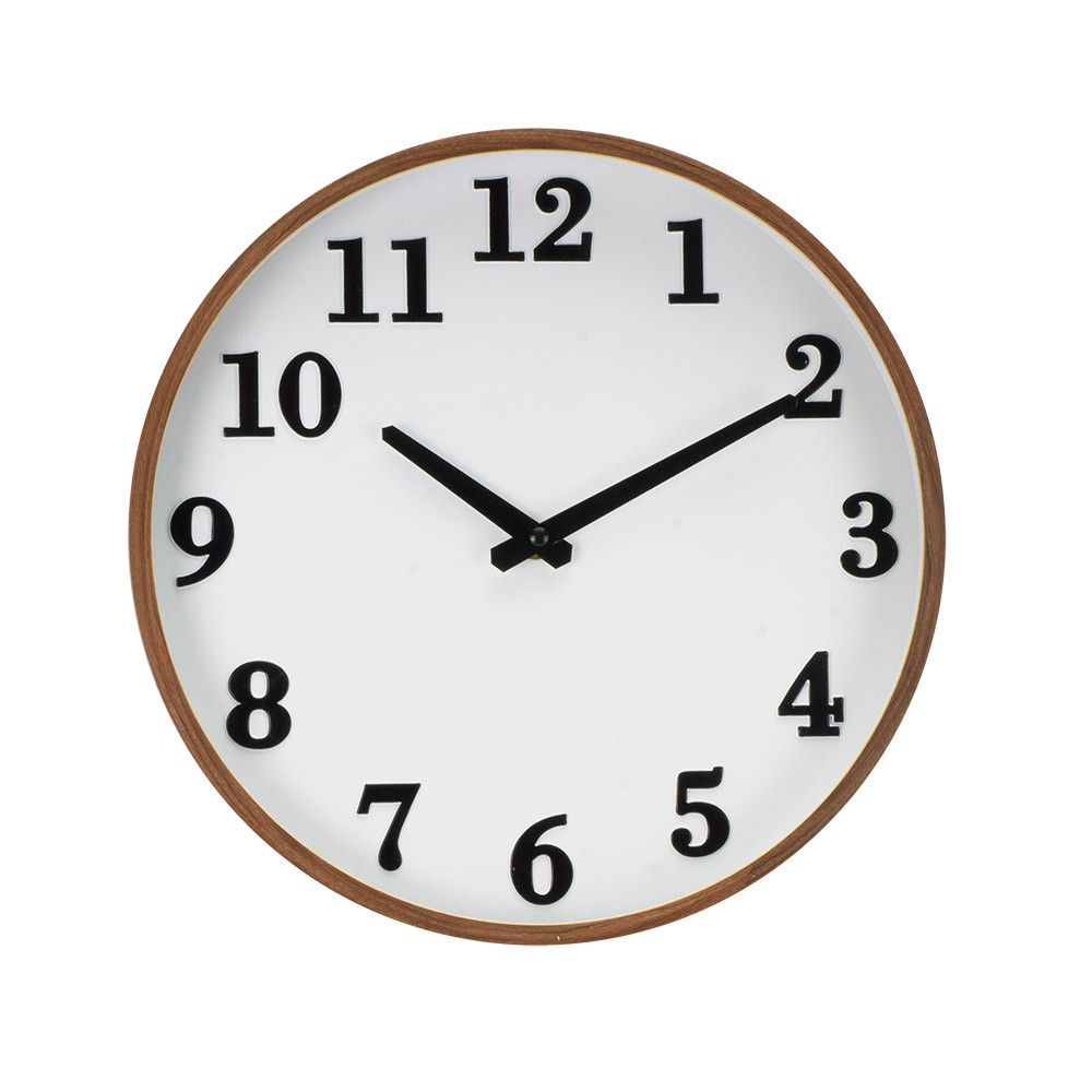 Reloj De Pared Lisbon Madera Osc/blan 30d Mov.cont