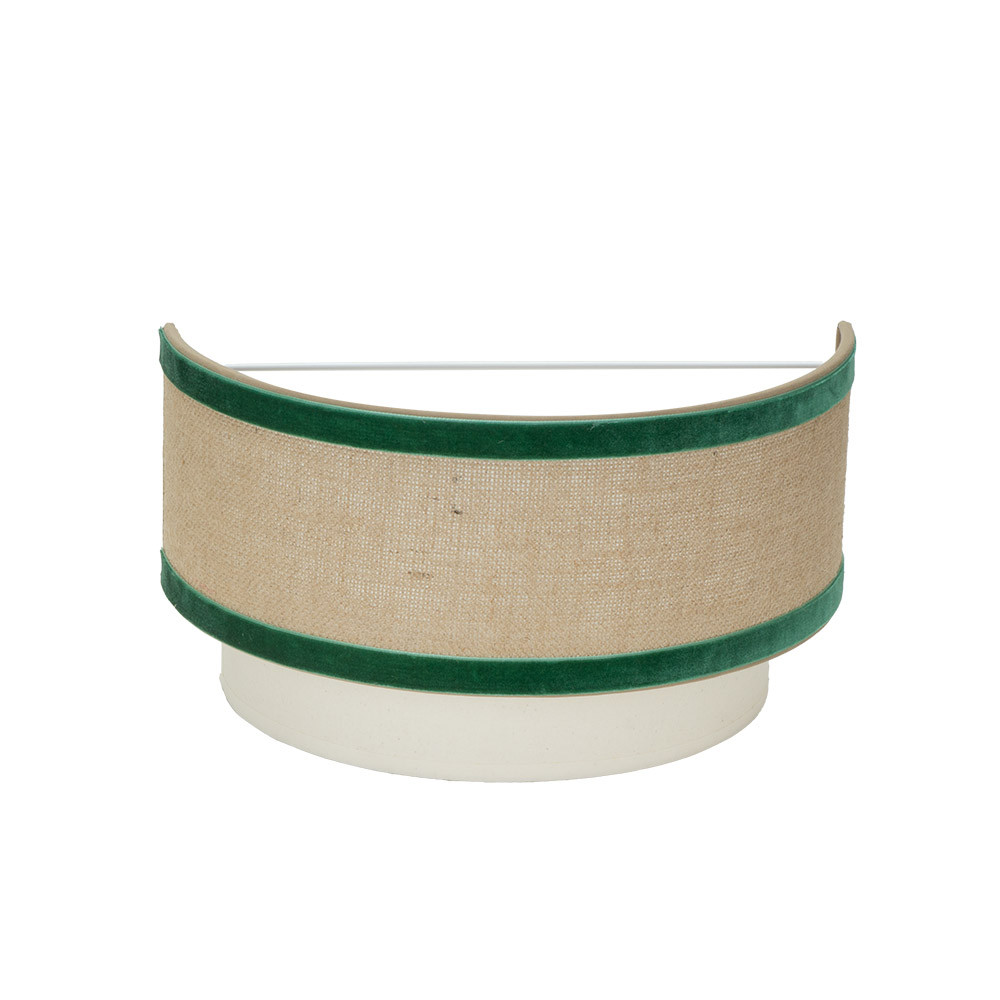 Aplique Cornalina 1xe27 Beis/verde 30d