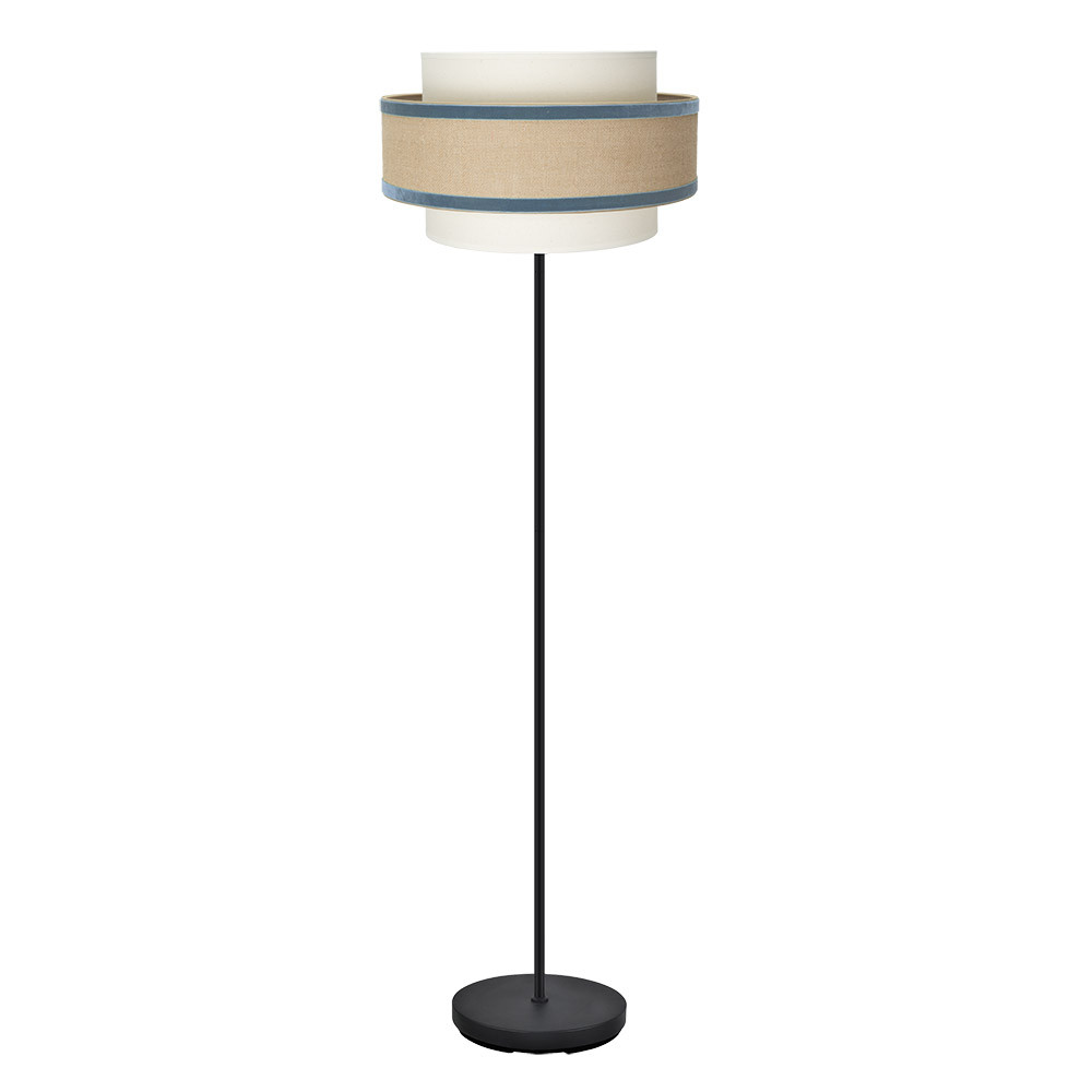 Pie Salon Cornalina 1xe27 Beis/azul 166x40x40cm