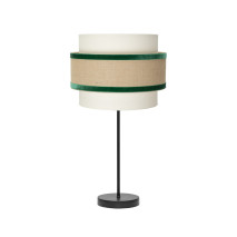 Sobremesa Gr. Cornalina 1xe27 Beis/verde  30d