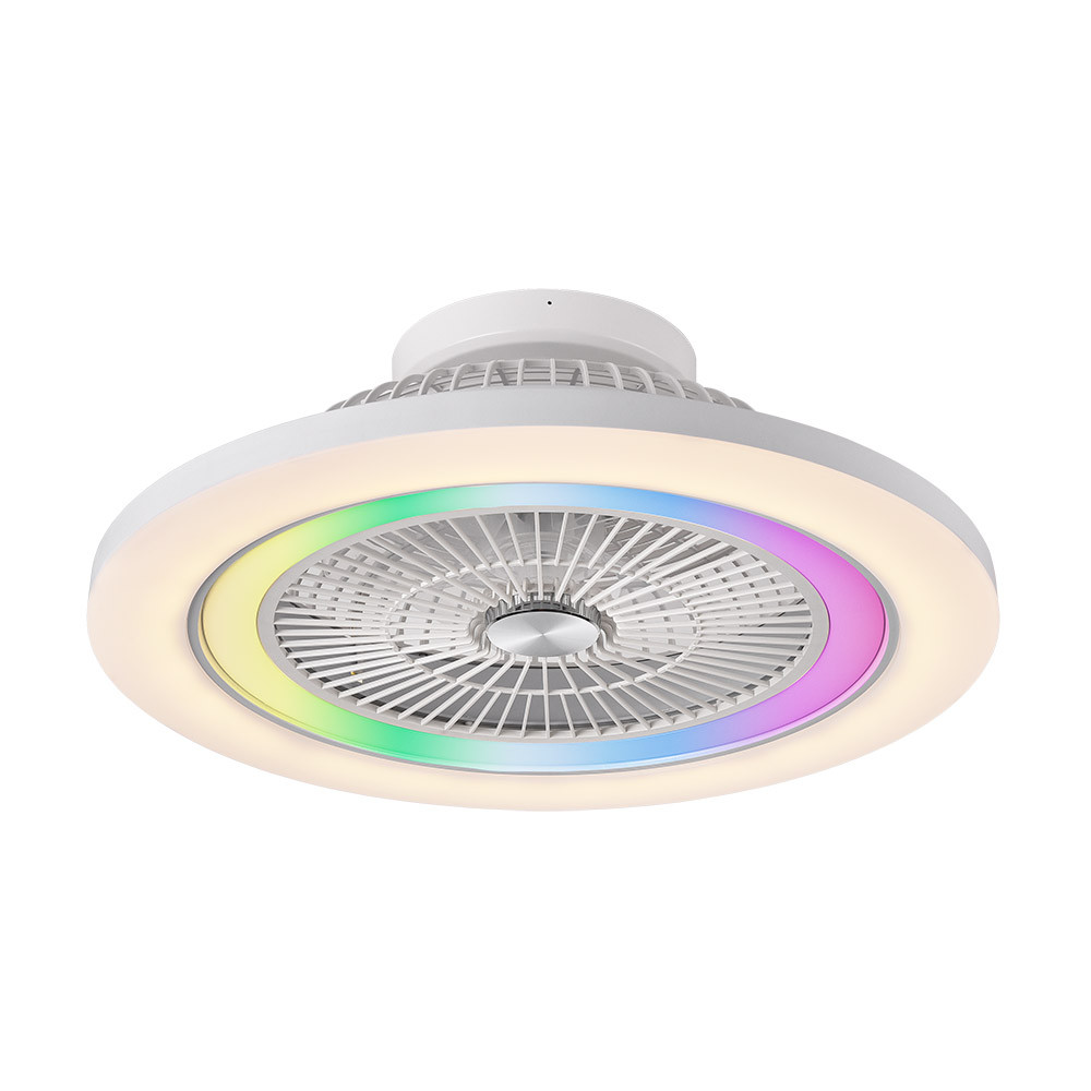 Ventilador Dc 50+7w Antartida Blanco 5as 58d 5400l 3000-4500-6500k+rgb Remo+r.int+memo+temp