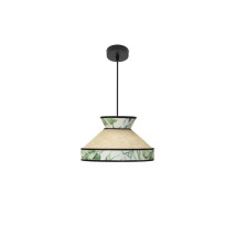 Colgante Constantinopla 1xe27 Beis/verde Regx30d