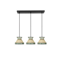 Regleta Constantinopla 3xe27 Beis/verde