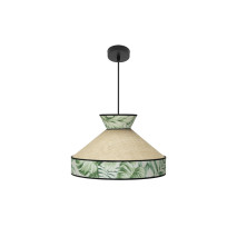 Colgante Constantinopla 1xe27 Beis/verde Regx40d