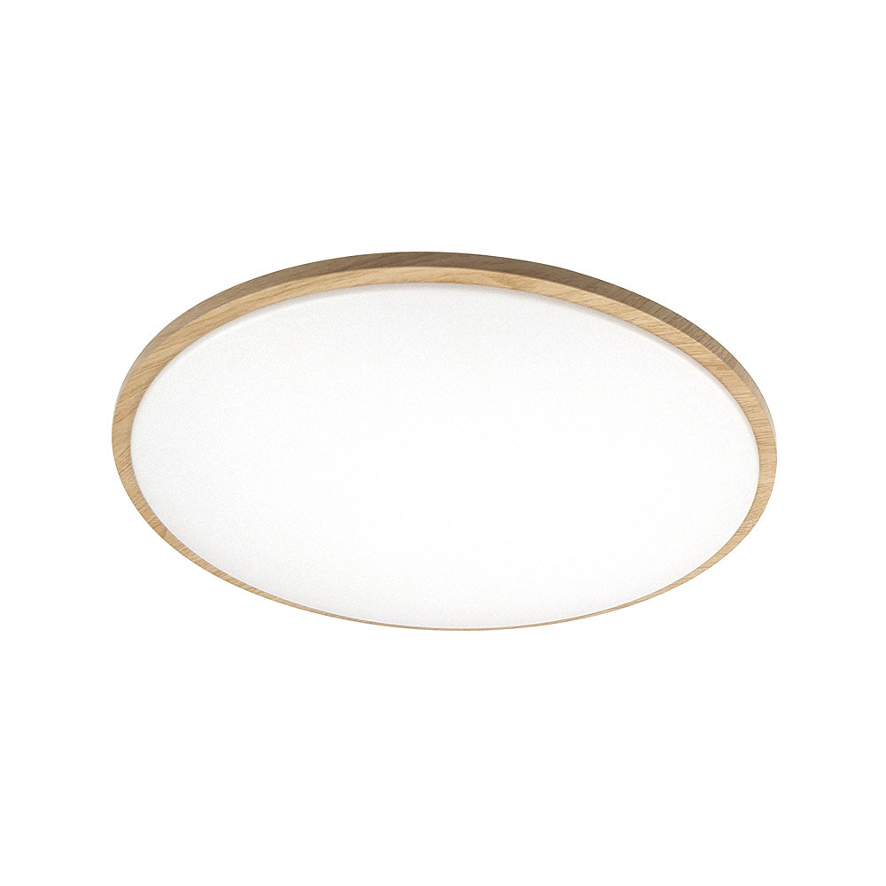 Plafon Eglon 36w 3000-4000-6500k Blanco/Madera 3528lm 6,5x39x39cm C/remoto Y Reg.intensidad