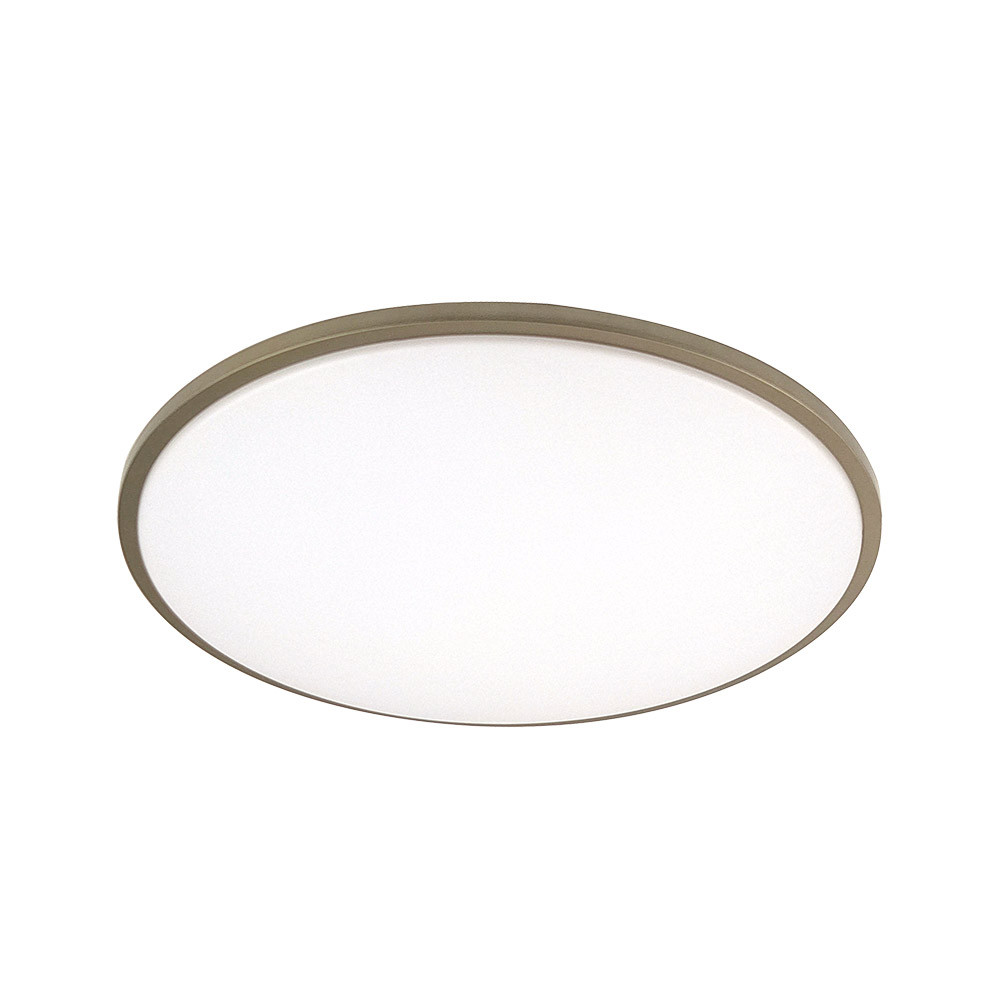 Plafon Eglon 36w 3000-4000-6500k Blanco/Cuero 3528lm 6,5x39x39cm C/remoto Y Reg.intensidad