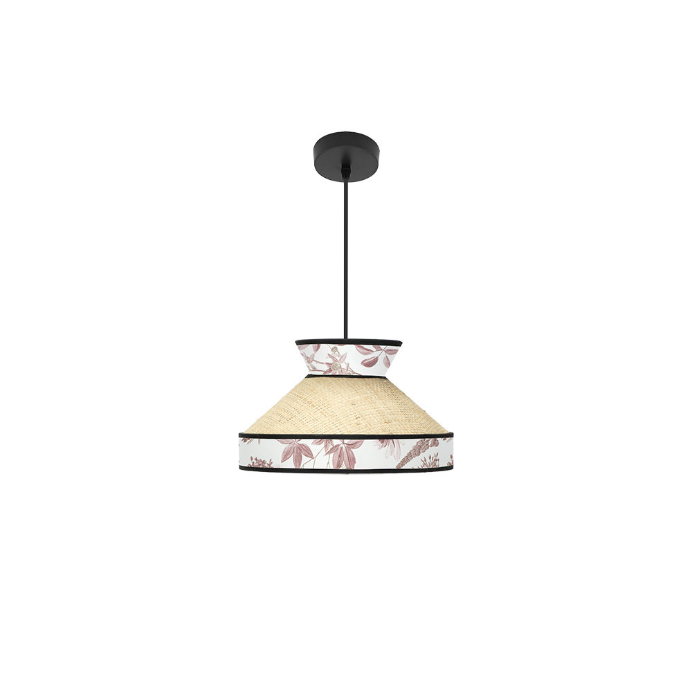 Colgante Constantinopla 1xe27 Beis/rojo Regx30x30cm
