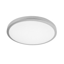 Plafon Kirat 36w 3000-4000-6500k Blanco/Plata 3528lm 7,5x39x39cm C/remoto Y Reg.intensidad