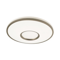 Plafon Perote 60w 3000-4000-6500k Blanco/Cuero 5880lm 8x49x49cm C/remoto Y Reg.intensidad