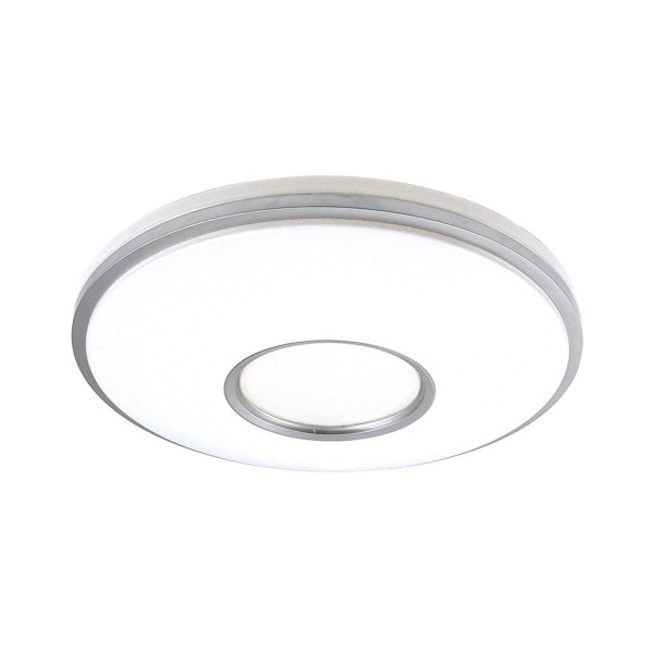 Plafon Perote 36w 3000-4000-6500k Blanco/Plata 3528lm 7,5x39x39cm C/remoto Y Reg.intensidad
