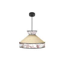 Colgante Constantinopla 1xe27 Beis/rojo Regx40x40cm