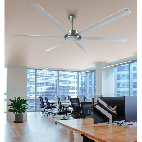 Ventilador Dc Sanson Niquel/plat Sin Luz 6asp 305d C/remoto Y Temporizador