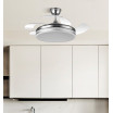 Ventilador Bayomo 59w 6980lm Niquel 4 Aspas Desp 34542x50107 D3 Color DcremotoRegIntensidad