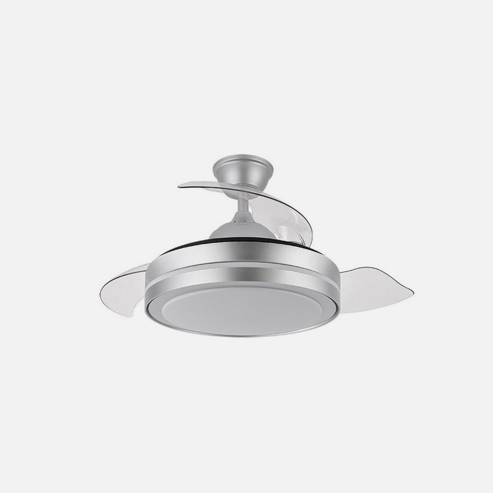 Ventilador Dc Esparta Peque 44w 5182lm Plata 72d 3asp 3000-4000-6000k Remoto+temporizador+memoria