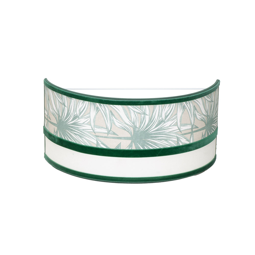 Aplique Caledonia 1xe27 Blanco/verde 15,5x33x13cm