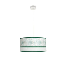 Colgante Caledonia 2xe27 Blanco/verde Regx50d