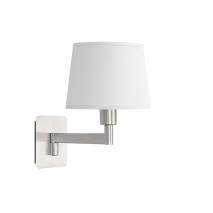 Aplique Cueza 1xe14 Niquel/blanco 24x15x28cm