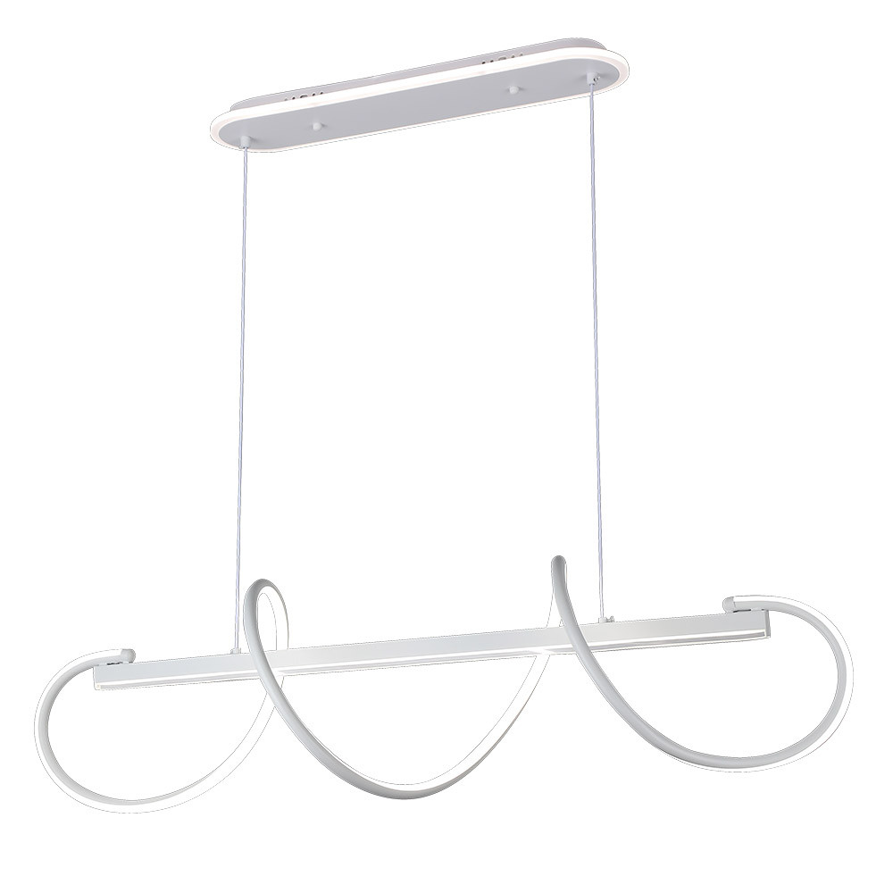 Colgante Yupi Blanco 149w 3000-4000-6000k 13572lm C/luz Ambiente Remoto Y Reg.intensidad Regx97x25cm