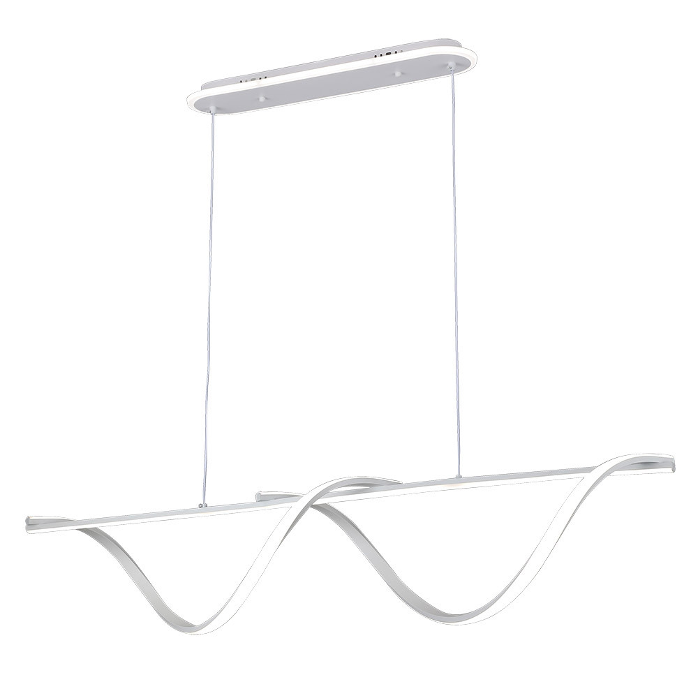 Colgante House Blanco 125w 3000-4000-6000k 5694lm C/luz Ambiente Remoto Y Reg.intensidad Regx110x15cm
