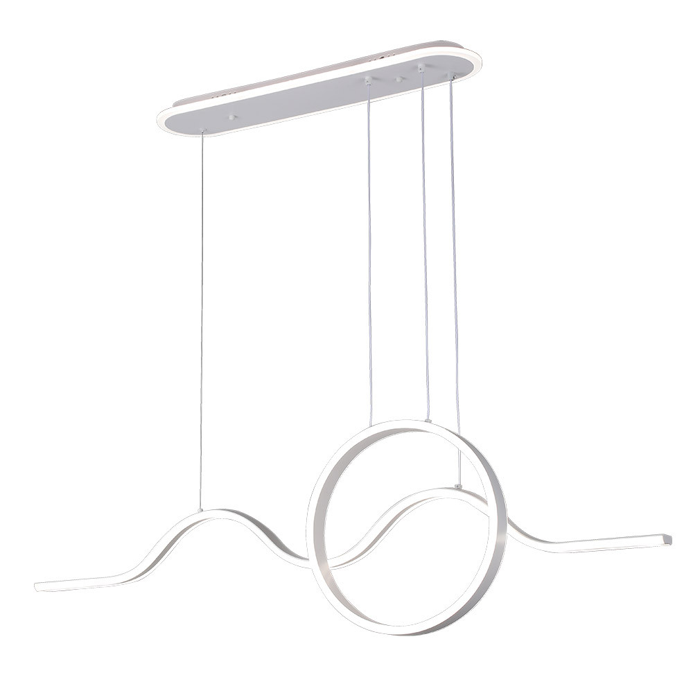 Colgante Year Blanco 177w 3000-4000-6000k 15756lm C/luz Ambiente Remoto Y Reg.intensidad Regx120x15cm