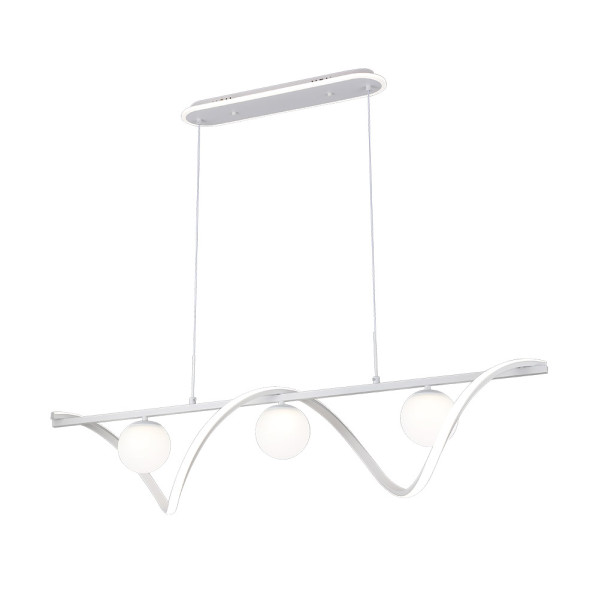 Colgante Century Blanco 151w 3000-4000-6000k 12590lm C/luz Ambiente, Remoto, Reg.intensidad Regx120x26cm