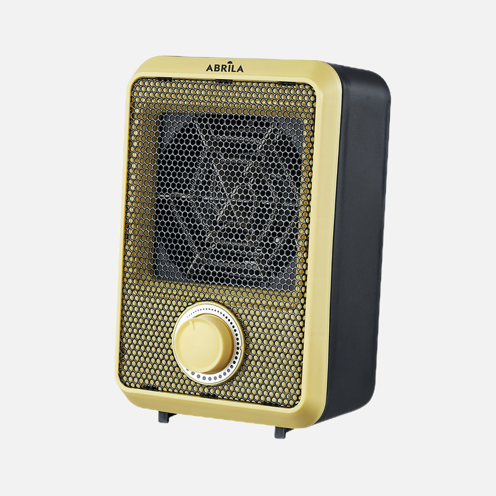 Termoventilador Elect.Carpe 600w Amarillo/negro Antivuelco,Prot.seguridad,termost.reg.18,7x11,7x10,3cm