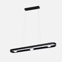 Colgante Fermoselle 26w+9w 4000k Negro Regx107,5x15cm 2975lm