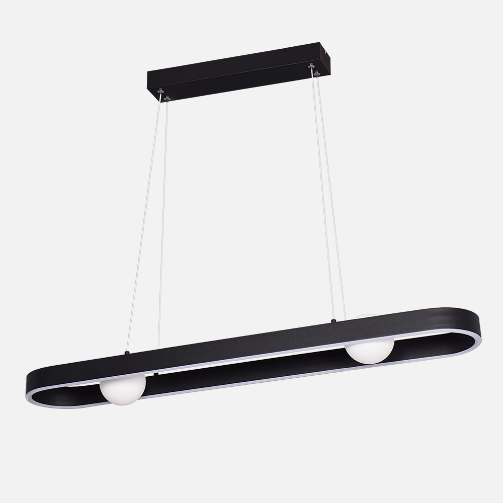 Colgante Fermoselle 24w+6w 4000k Negro Regx87,5x15 Cm 2550lm