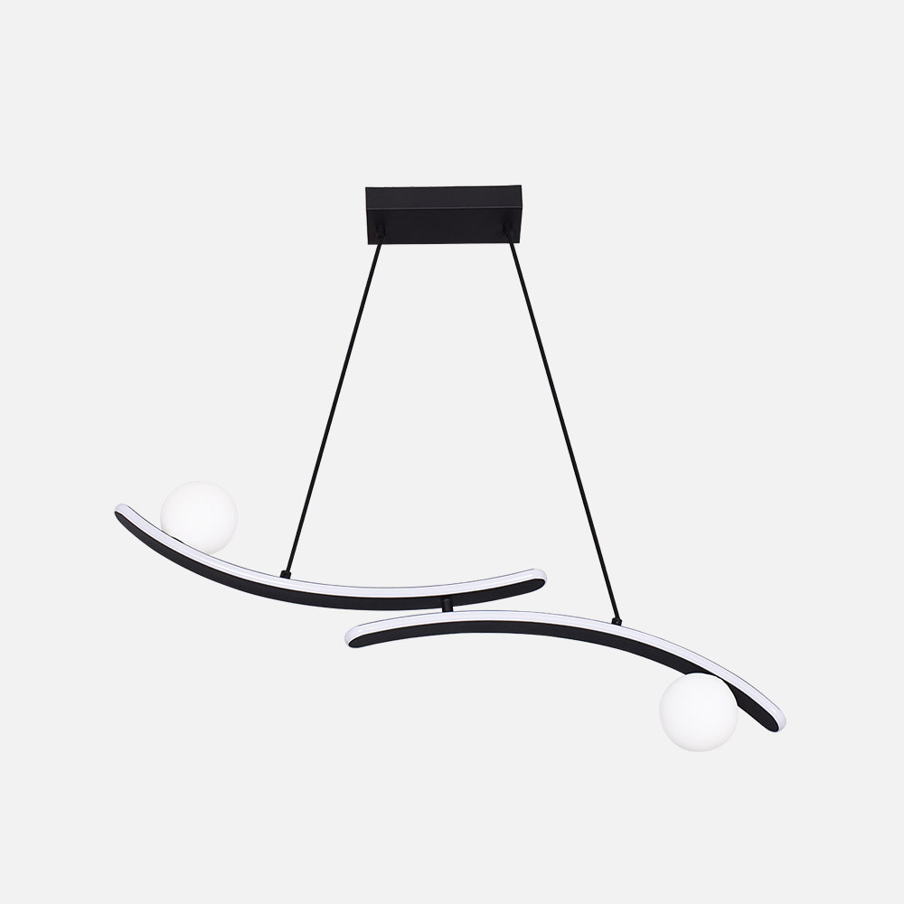 Colgante Fermoselle 24w+6w 4000k Negro Regx82x9 Cm 2550lm