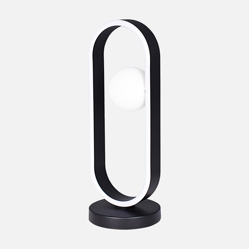 Sobremesa Fermoselle 10w+3w 4000k Negro 41,5x15x15cm 1105lm